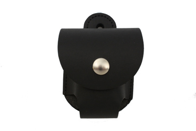 Black Leather Lock Holder