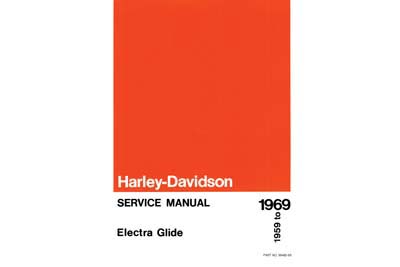 Factory Service Manual for 1959-1969 Electra Glide - Click Image to Close