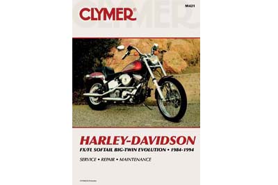 Clymer Repair Manual for 1984-1999 FXST-FLST - Click Image to Close