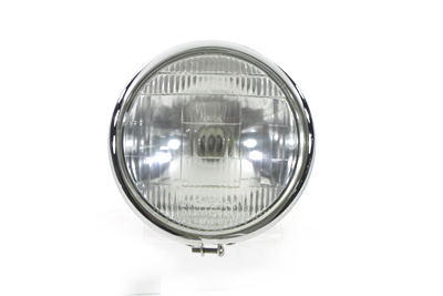 6-1/2" Round Headlamp Black - Click Image to Close