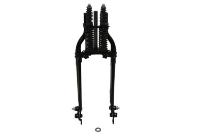 28" Inline Spring Fork Assembly Black - Click Image to Close