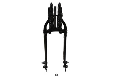 30" Offset Spring Fork Assembly Black +2"