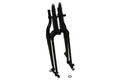 28" Inline Spring Fork Assembly - Click Image to Close