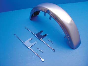 Front Fender Raw Steel Unassembled - Click Image to Close