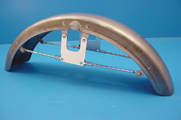 Replica Front Fender Raw Steel - Click Image to Close