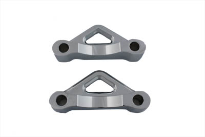 Front Fender Mount Spacer Set Chrome - Click Image to Close