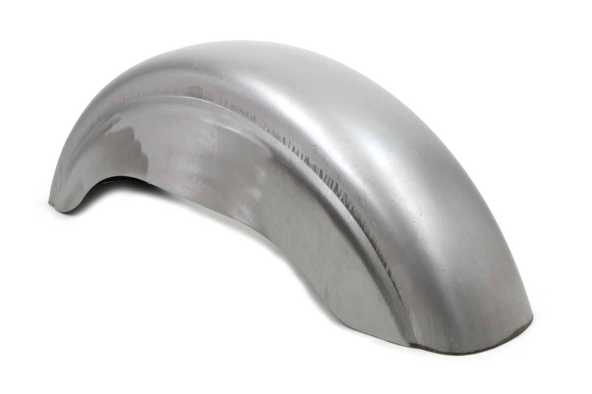 Rear Fender Bobbed Raw Steel - Click Image to Close