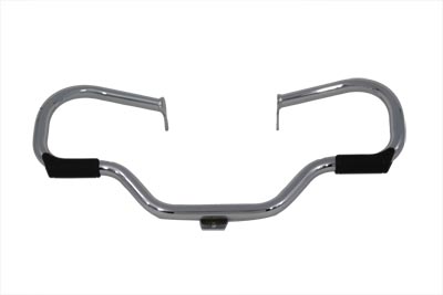 Chrome Front Engine Bar with Footpeg Pads - Click Image to Close