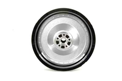 16" Rear Cast Wheel Solid Style Chrome - Click Image to Close