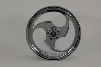 18" Rear Forged Alloy Wheel, Chopper Style - Click Image to Close