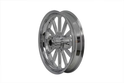 18" Front Forged Alloy Wheel, Starburst Style - Click Image to Close