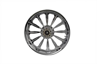 16" Rear Forged Alloy Wheel, Starburst Style - Click Image to Close