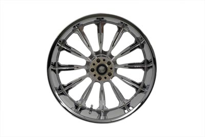 18" Rear Forged Alloy Wheel, Starburst Style - Click Image to Close