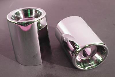 Upper Shock Stud Covers Chrome Tall Style