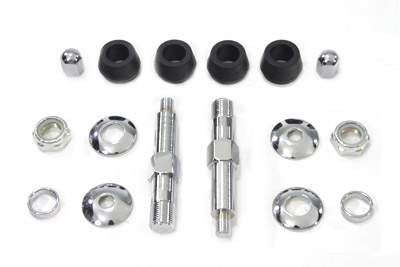 Chrome Lower Rear Shock Stud Kit