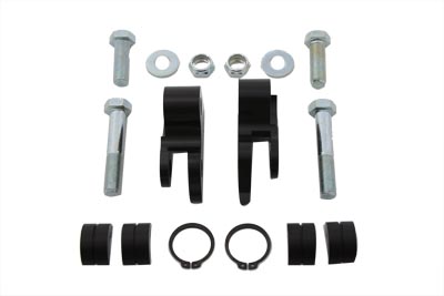 Rear Shock Lowering Kit Black - Click Image to Close