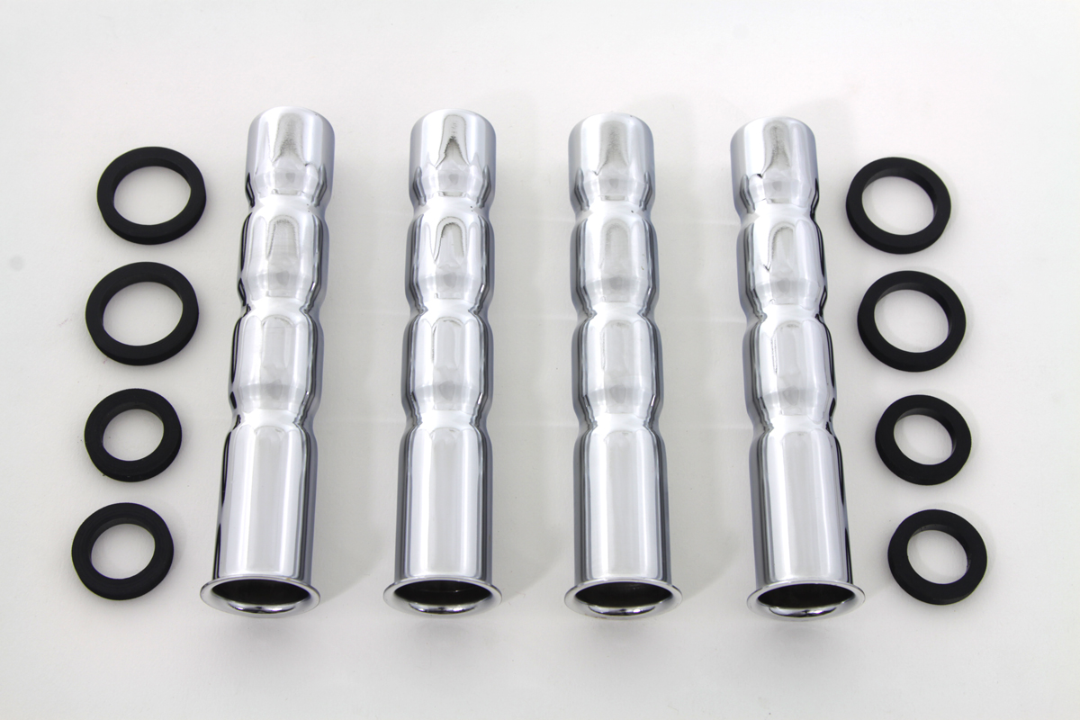 Chrome Lower Pushrod Cover Set - Click Image to Close