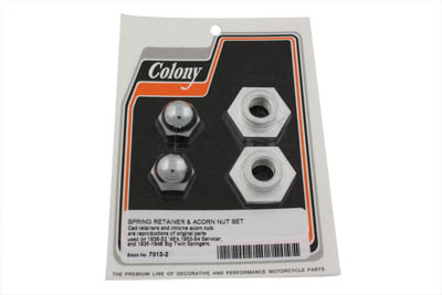 Acorn Nut and Retainer Kit Cadmium - Click Image to Close