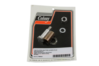 Cadmium Tank Hand Shifter Lever Stud and Bushing Kit - Click Image to Close