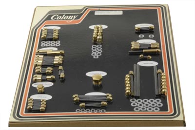 Gold Engine Dress Up Acorn Bolt Kit - Click Image to Close