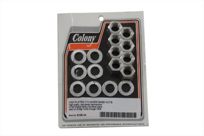 Cadmium Cylinder Base Nuts and Washers - Click Image to Close