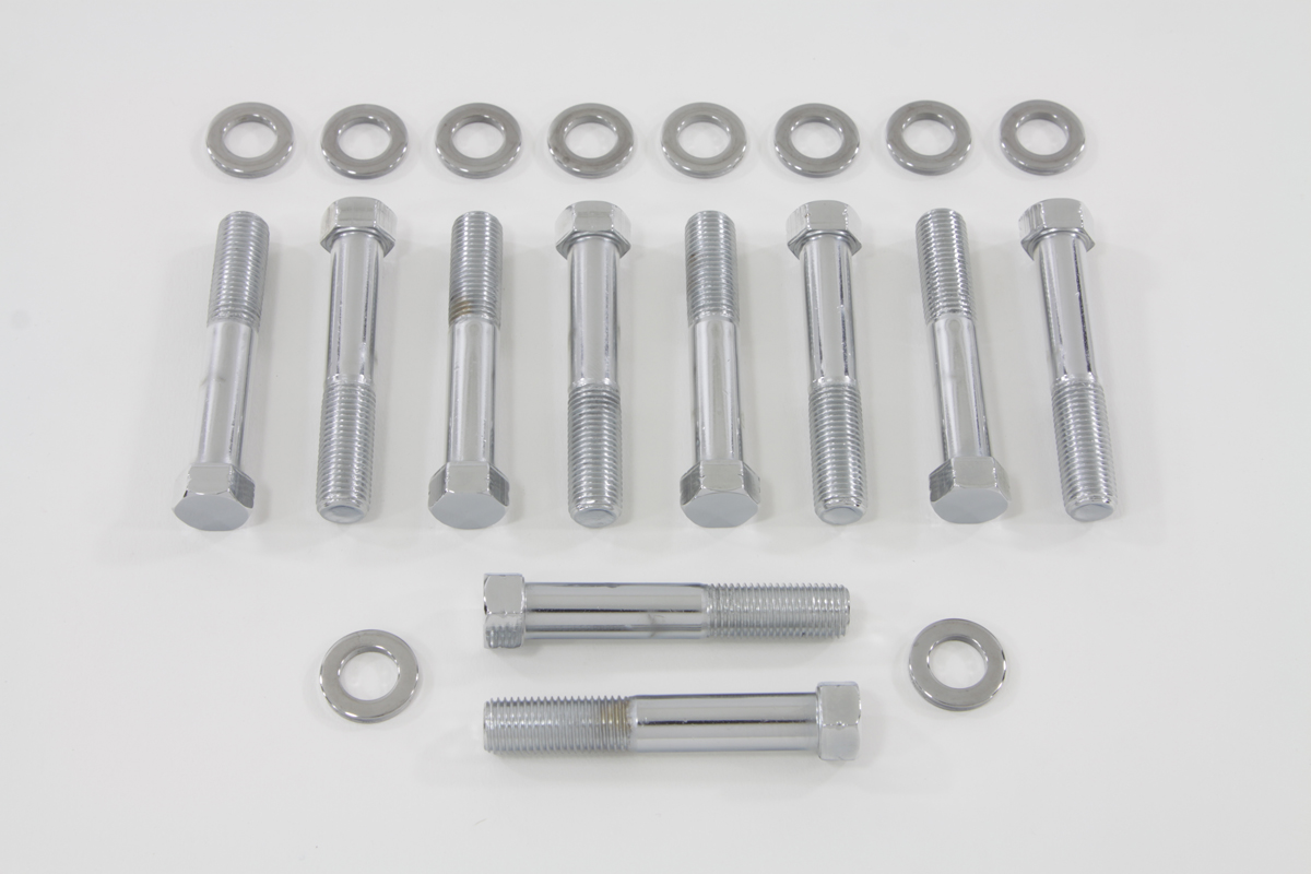 Stock Head Bolt with Washer Chrome - Click Image to Close