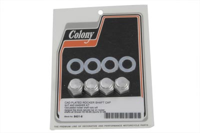 Rocker Shaft Cadmium End Cap Type Nuts with Washers - Click Image to Close
