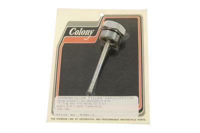 Transmission Filler Plug and Dipstick Acorn Style Chrome - Click Image to Close