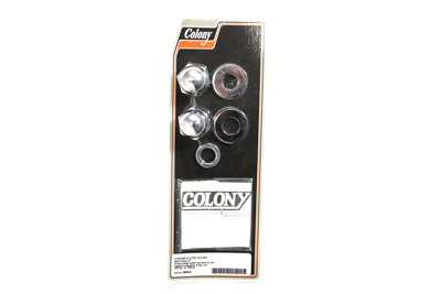 Chrome Axle Nut Kit, Acorn Style