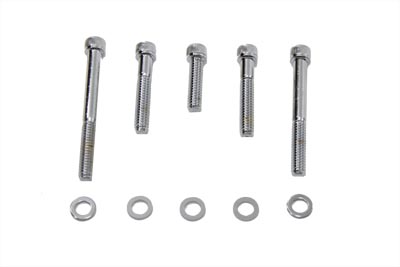 Sprocket Cover Allen Screw Kit Chrome - Click Image to Close