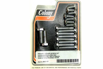Primary Cover Screw Kit Chrome - Click Image to Close