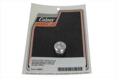 Cadmium Allen Timing Plug - Click Image to Close