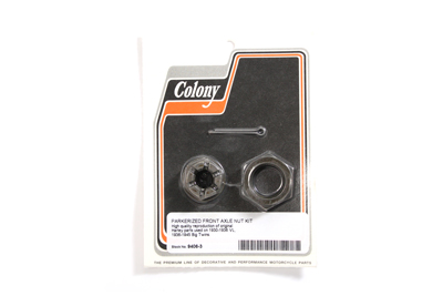 Front Axle Nut Kit Parkerized - Click Image to Close