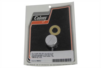 Oil Pump Relief Valve Plug Cadmium - Click Image to Close