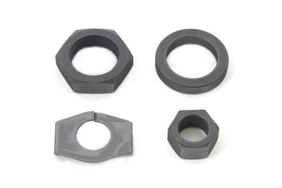 Parkerized Rear Axle Nut and Lock Kit - Click Image to Close