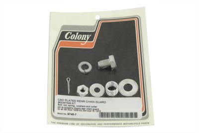 Rear Chain Guard Mount Kit, Cadmium - Click Image to Close