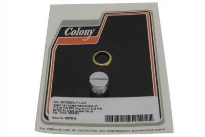 Oil Screen Plug Cadmium - Click Image to Close