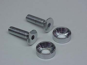Chrome Screw Set for Motor Mount to Cylinder Head - Click Image to Close